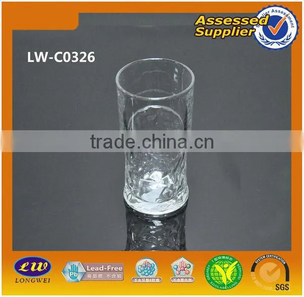 11oz Flower Engraved Glass Cup/ Glass Tumbler photo-4