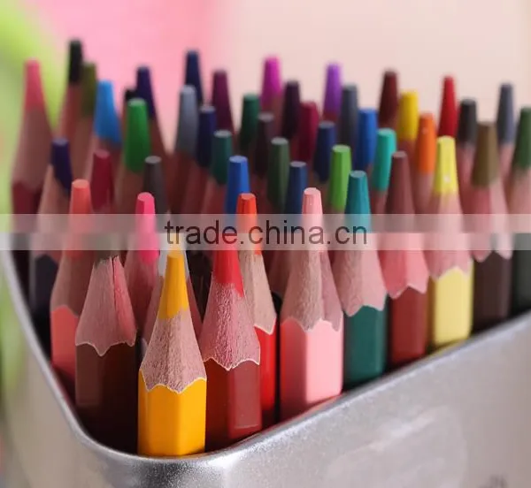 Factory Wholesale Anti Breaking Artist Quality 7 Inch Wood Water Colored Pencil Set photo-4