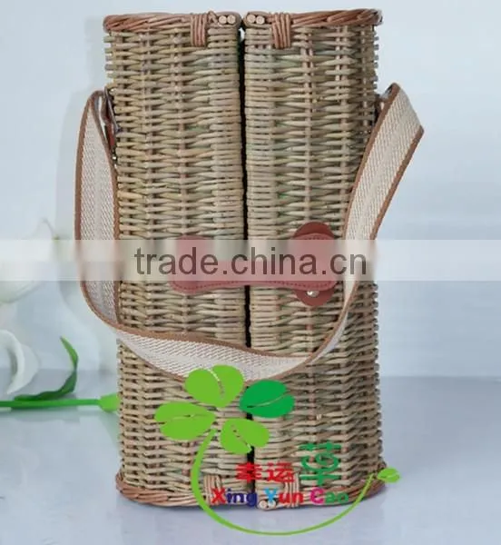 The Cheapest Beautiful Baket Spilt Willow for Wine, Wine Bottle Basket photo-4