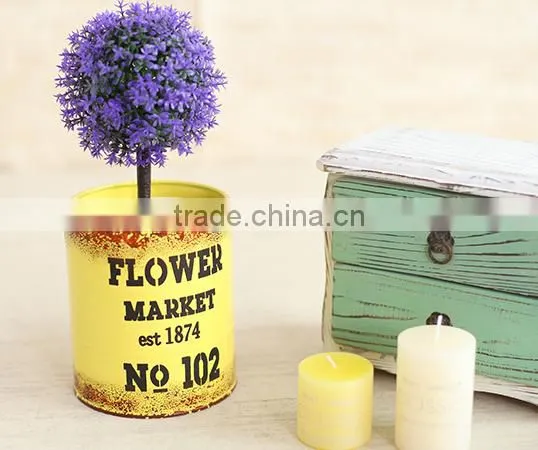 Wholesale Decorative Baby Bucket Small Metal Hanging Flower Bucket photo-2