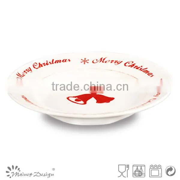 Stoneware Soup Plate Christmas Design