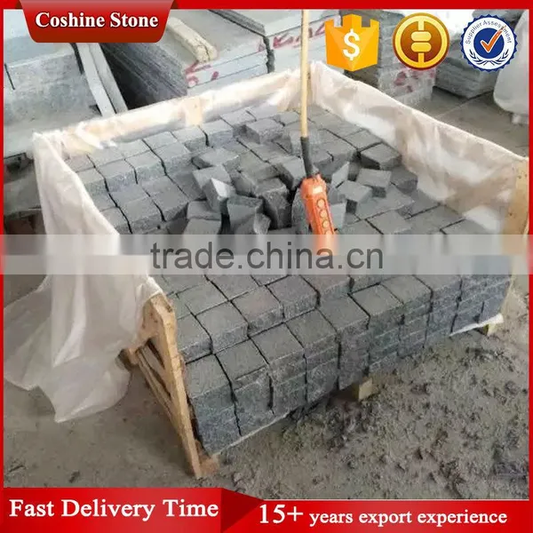 G654 Padang Dark China Granite Patio Cobblestone Paver photo-4