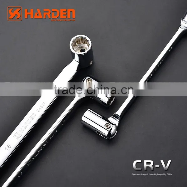 Chromed Polished Professional Double Socket Wrench 8X9mm photo-2