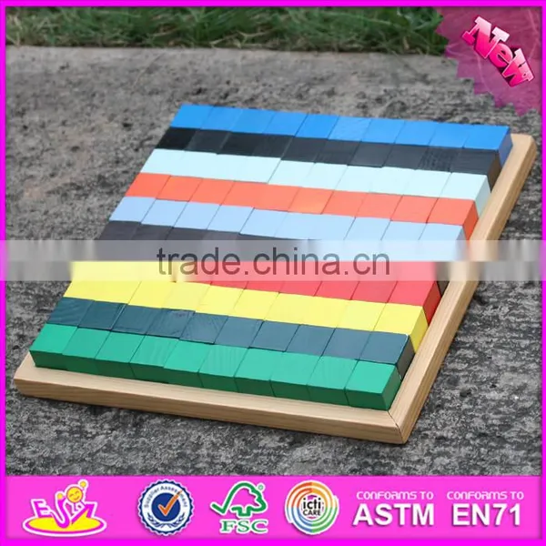 2016 New Design 100 Pieces Arrange Blocks Children Classic Wooden Toys W14A181 photo-3