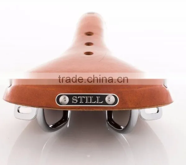 Still Promenade Saddle Vintage Classic Hand Made Leather Bicycle Saddle -Honey photo-2