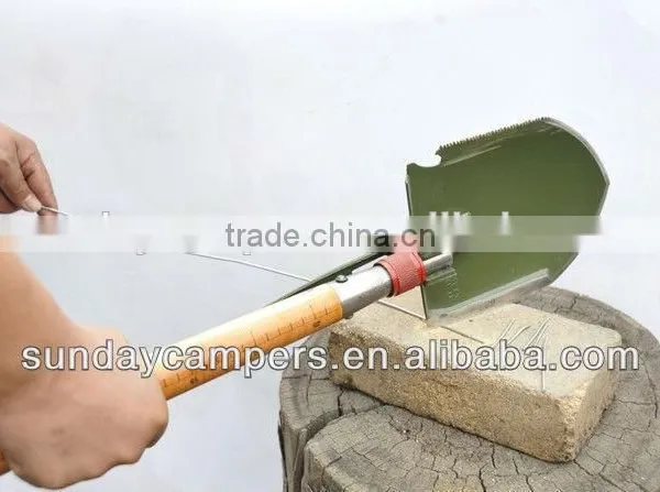 Outdoor Sports Fiberglass Multifunction Military Shovel for Car Camping Tent photo-3