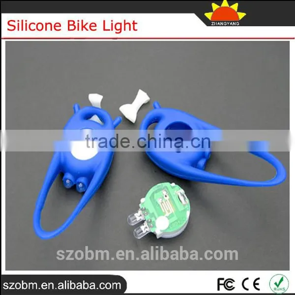 Blue Bicycle Headlight Silicone Bike Light For Safety Travel photo-4