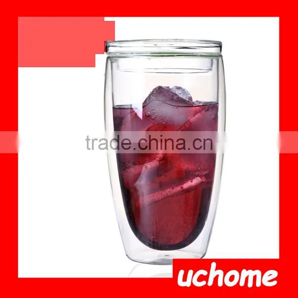 UCHOME Heat Resistant Double Wall Insulated Glass Coffe Cup For Home photo-3