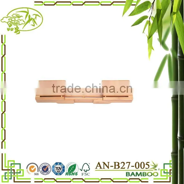 Aonong ToiletTree Products Adjustable Bamboo Bathtub Caddy photo-3
