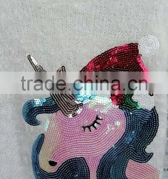 Kids Wholesale Eyelash Knit Christmas Sweater (KS0438) photo-2