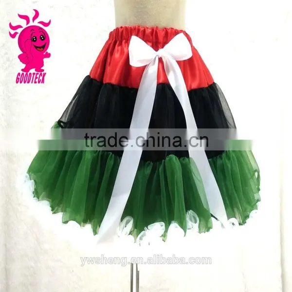 Sequin Hot Stitching Color High Quality Baby Girls Soft Fabrics Chiffon Tutu Pettiskirt photo-3