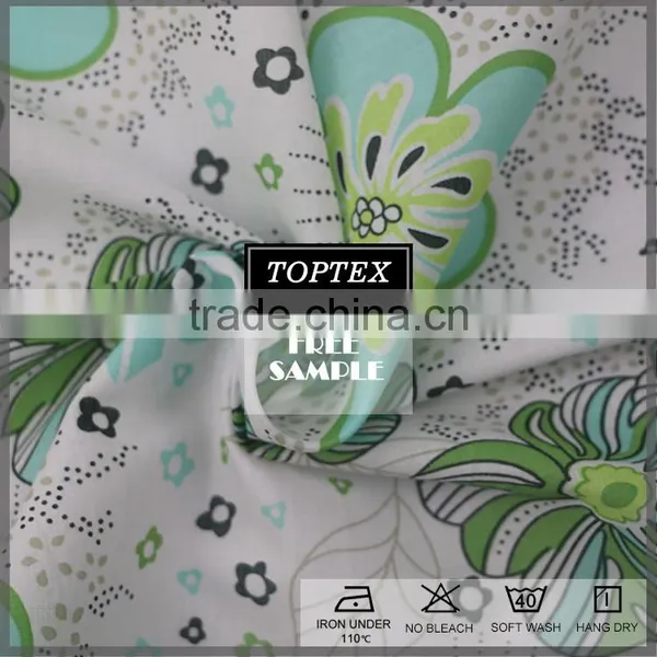 Custom Pattern Print Plain Weave 100% Cotton Printed Voile Fabric photo-3