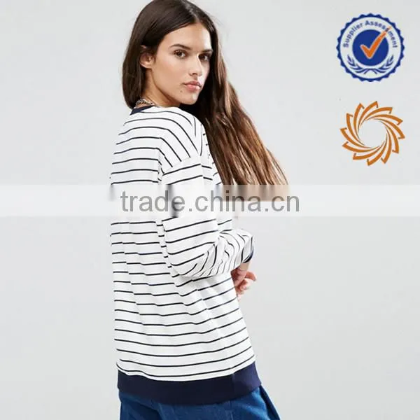 Autumn & Winter Long Sleeve Fleece Women Knitwear/ Knitted Sweater photo-3
