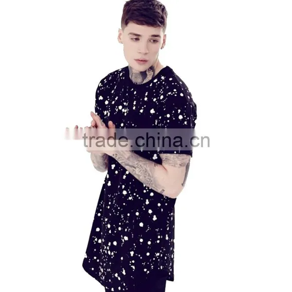 Sublimation Mens Longline t Shirt, Men's Elongated t Shirt Wholesale photo-2
