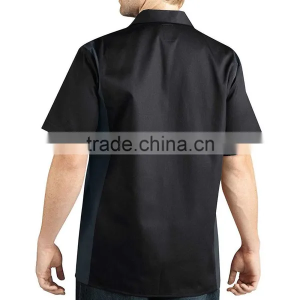 OEM High Quallity Mens' Uniforms Work Colorful Short Sleeve Work Wear Uniforms Shirts For Men photo-4