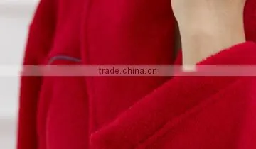Womens and Mens Hotel Coral Bleece Bathrobe photo-4
