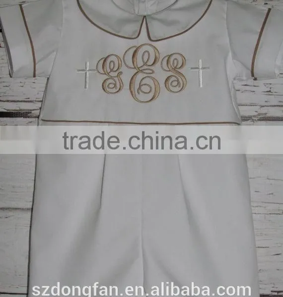 Baby Boy Baptism Rompers Toddlers Blessing Outfit Infant Boys Clothing photo-3