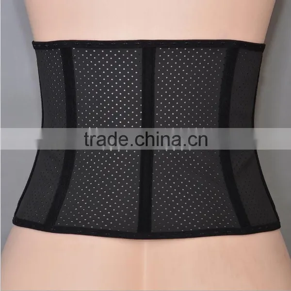 Walson Breath Women's 9 Steel Boning Short Torso Latex Waist Trainer Underbust Corset photo-2