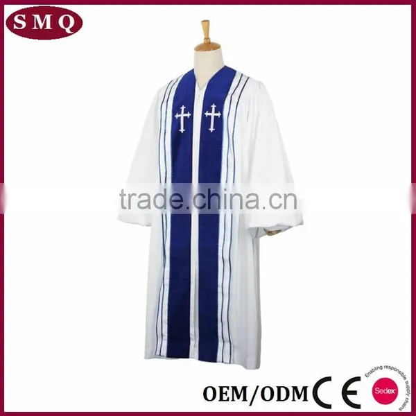 High Quality Church Cross Embroidery Pulpit Baptismal Robe photo-4