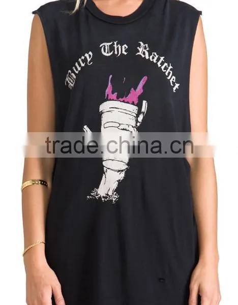 no Bra Custom Printing Tank Top photo-4