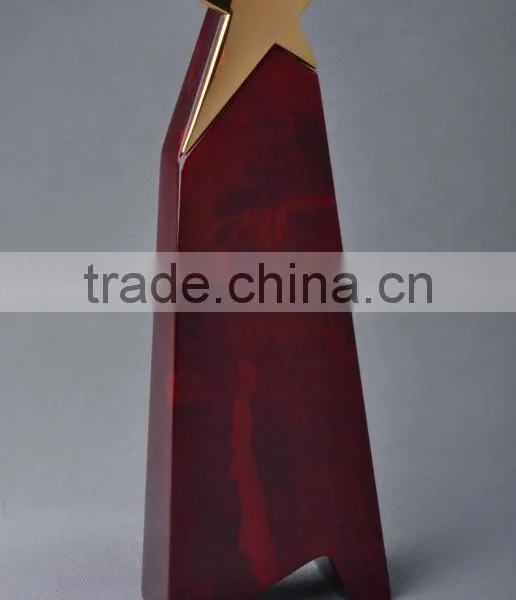 Wooden Award With Golden Star photo-2