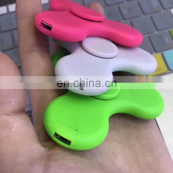 New Arrival 4 Colors Hand Spinner + Bluetooth Speaker LED Light Flash Toy Tri Fidget Finger Spinner photo-2