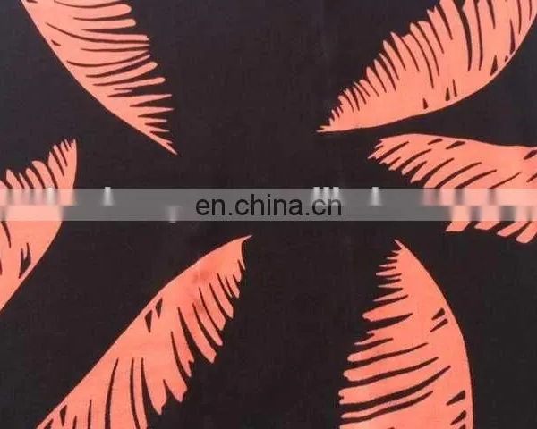 16mm 100%silk Double Ggt in Feather Print for Fashion Garment