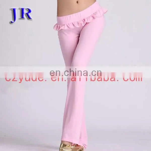 Long Ice Silk Soft Yoga and Belly Dance Pants for Women K-4022# photo-3