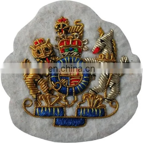 Custom Embroidered Military Bullion Crest | Fabric Military Patch | Wide Range of Embroidery Patches | Embroidered Cloth Patches photo-2
