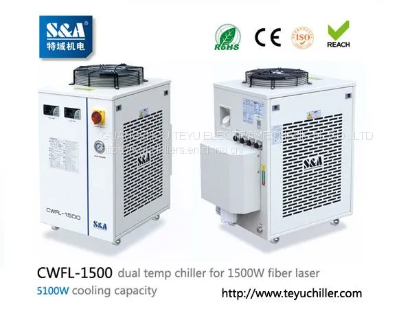 S&A Water Chiller CWFL-1500 for Cooling 1500W Metal Fiber Laser Machine