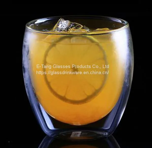 2018 Hot Selling Reusable Heat Resistant Clear Double Wall Glass Coffee Cup photo-3