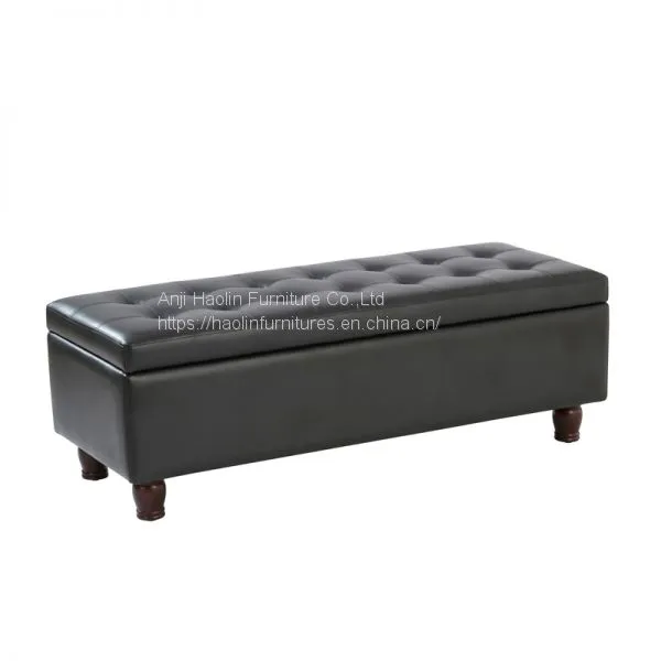 Ottoman Bench for Living Room ,Fabric Ottoman With Storage