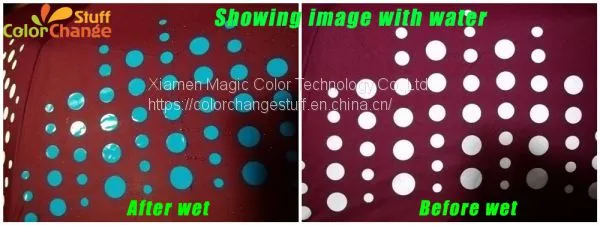 Water Sensitive Color Changing Cloth/Umbrella  (White Change to Colors) photo-2