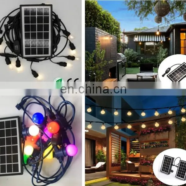 2019 New Product RGB Solar Powered String Light With Solar Panel for Christmas Lighting photo-7