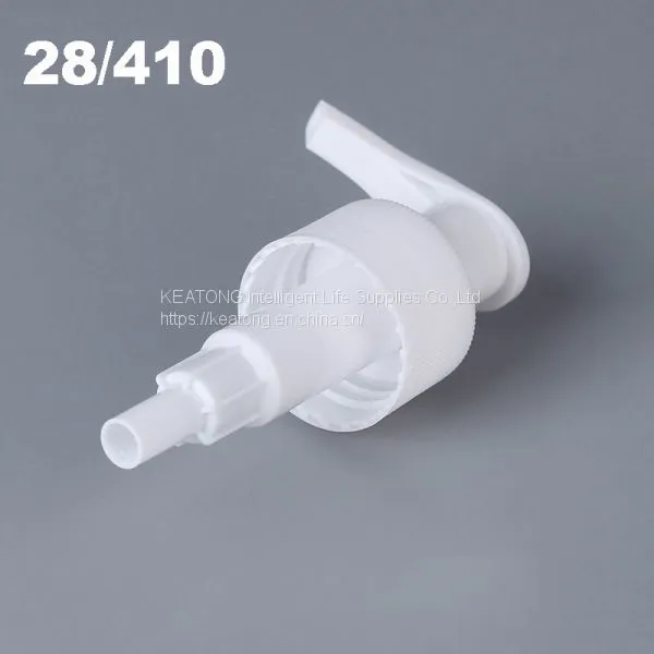 28/410 Factory Direct Wholesale White Color Plastic Hand Press Type Lotion Pump photo-3