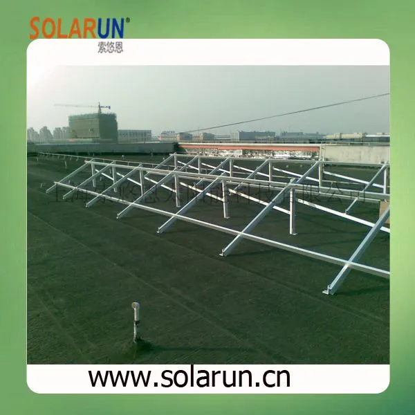 Кронштейн для монтажа солнечных панелей на плоской крыше (Solarun Solar)