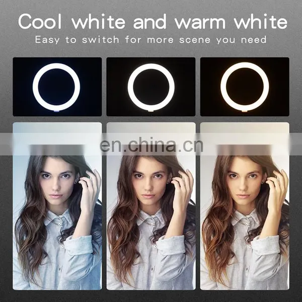 Factory Wholesale 10 " 32 Colour Tiktok Video Photography Makeup Phone Selfie Rgb Ring Light With Tripop photo-6