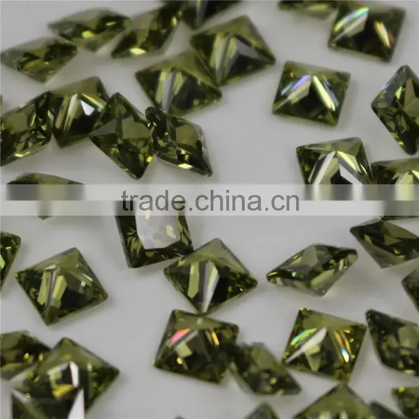 Wholesale Incomparable Beautiful 2mm Square Olivine Zircon Sand photo-2
