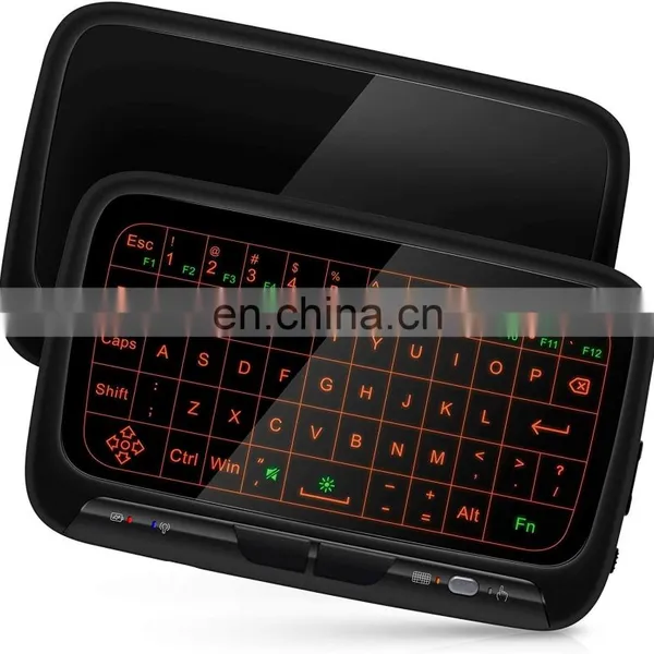 2.4Ghz Mini Wireless Keyboard Touchpad Combo With 3 Level Backlit Rechargeable Full Screen Remote Control for Android TV Box, P