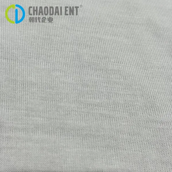 Green Sustainable 21S 100% Bamboo Fiber Knitted Fabric 175cm Jersey Fabric for Widely Use photo-3