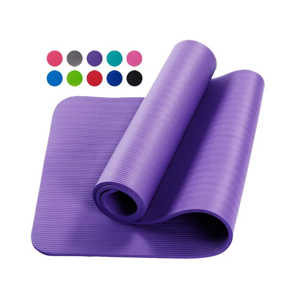 OEM Factory Wholesale Price OEM Logo Fitness NBR Yoga Mat Exercise Home Mat