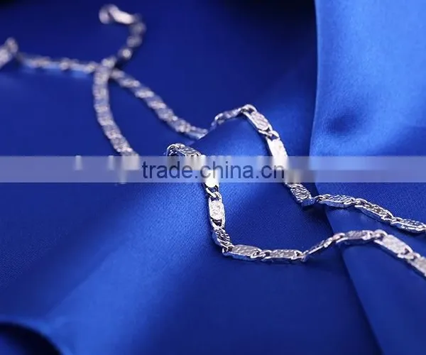 Fashion Jewelry Rhodium Plated Cheap Simple Design Chain Necklace photo-6
