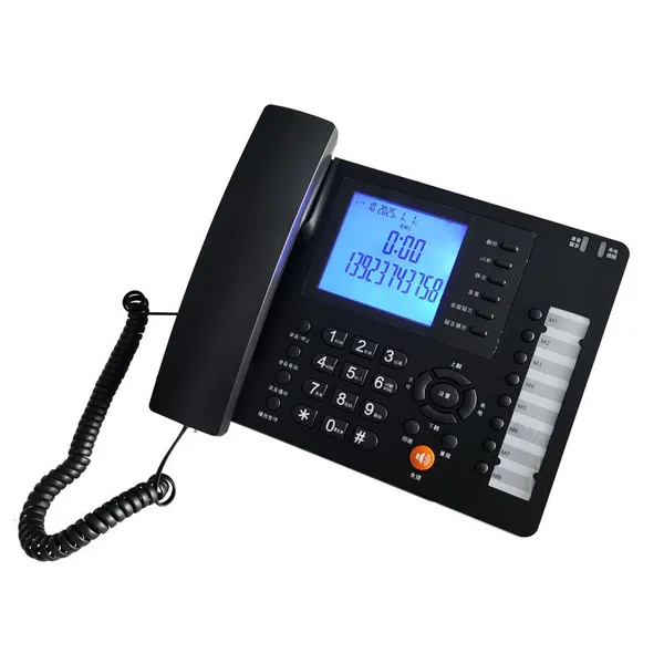 Voice Recorder Phone Voice Announcement Corded Telephone With Caller ID Display