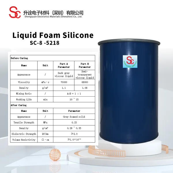 Low Flow Viscous Liquid Foam Injection Silicone Rubber Low Flow Halogen-Free Flame Retardant Foam Silicone photo-2
