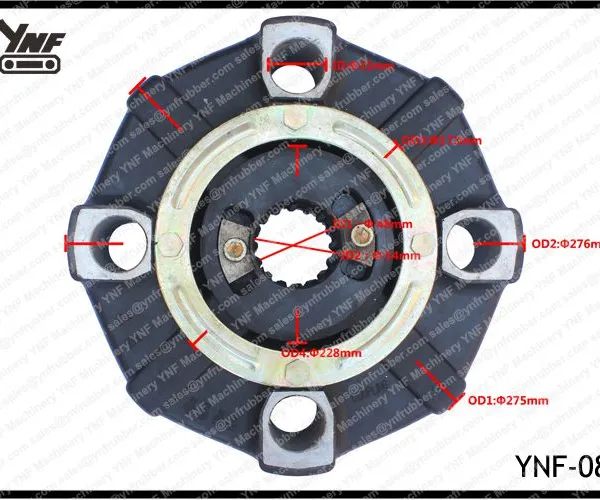 High-Quality Excavator Flexible Rubber Coupling Assy Hydraulic Pump Engine Drive Coupling photo-6