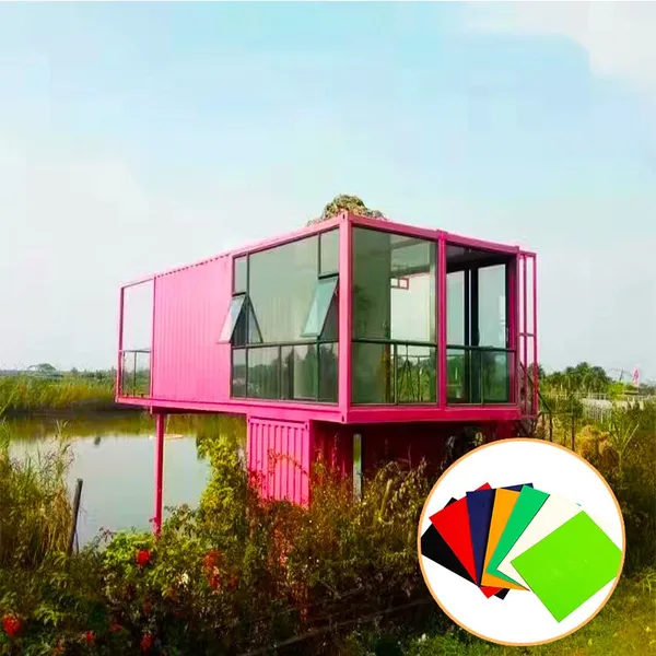 Factory Direct Smooth Fiberglass Panel GRP FRP Gel-Coated Cargo Box Building Food Shelter-Welding Cutting Available FRP Panel photo-3
