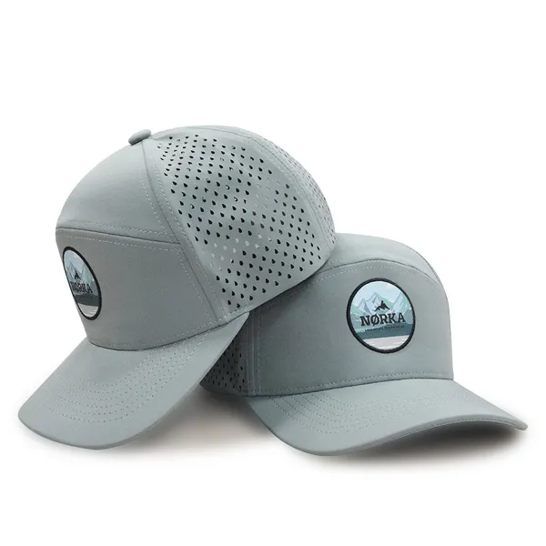 Premium Laser Perforated Sports Hats Waterproof & Quick-drying Running Hat photo-5
