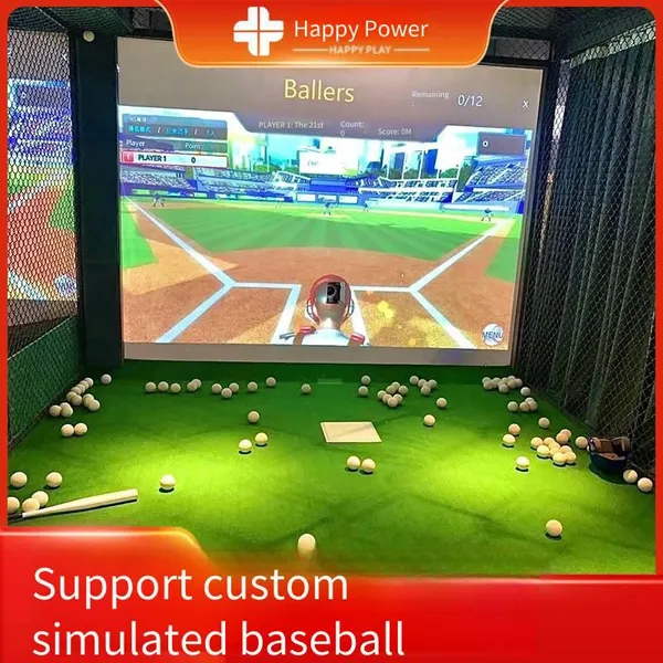 Indoor Large-scale Digital Sports Simulated Baseball Batting Sports Hall Entertainment Experience Game Equipment, Trendy Sports Play Hall