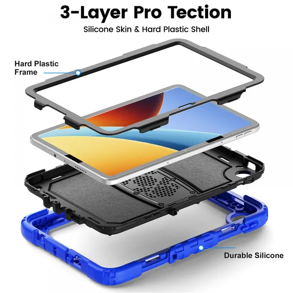 Rugged Case For Redmi Pad 2 SE 9.7 2026 Shockproof Cover For Redmi Pad Case POCO Pad C1 photo-3