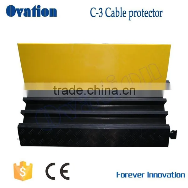 Lower Factory Price 2/3/5/channels Yellow and Black Rubble Cable Protector photo-4